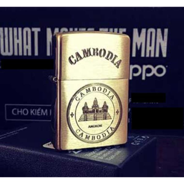 Bật Lửa ZIPPO KHẮC CAMBODIA 32 – ZIPPO 204B.CAM32