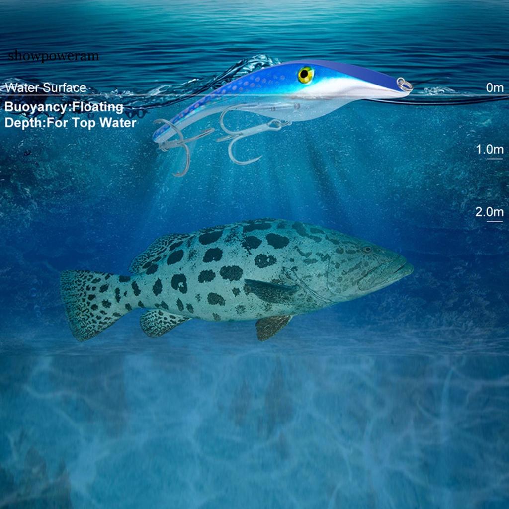 SPM Portable Fishing Lure 3D Fishing Tackle Bait Reusable for Beach