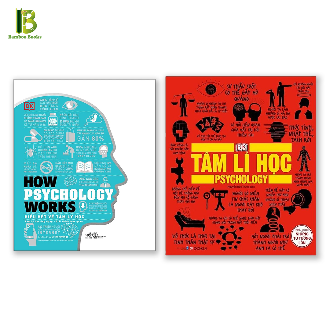 Combo 2 Cuốn Sách Về Tâm Lý Học : How Psychology Works - Hiểu Hết Về Tâm Lý Học + Tâm Lý Học - Khái Lược Những Tư Tưởng Lớn (Tặng Kèm Bookmark Bamboo Books)