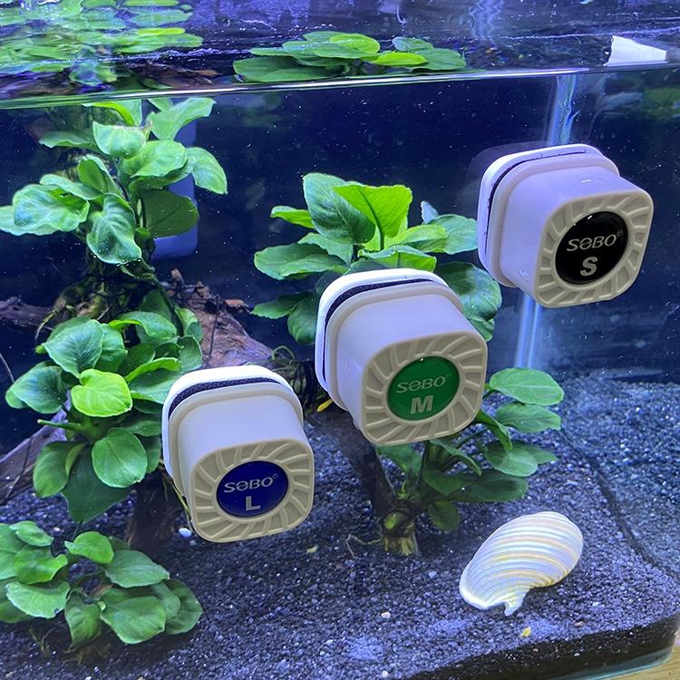 Cọ bể nam châm sobo mini siêu nhỏ tiện dụng- Dụng cụ vệ sinh tảo bám kính cho bể cá cảnh thủy sinh
