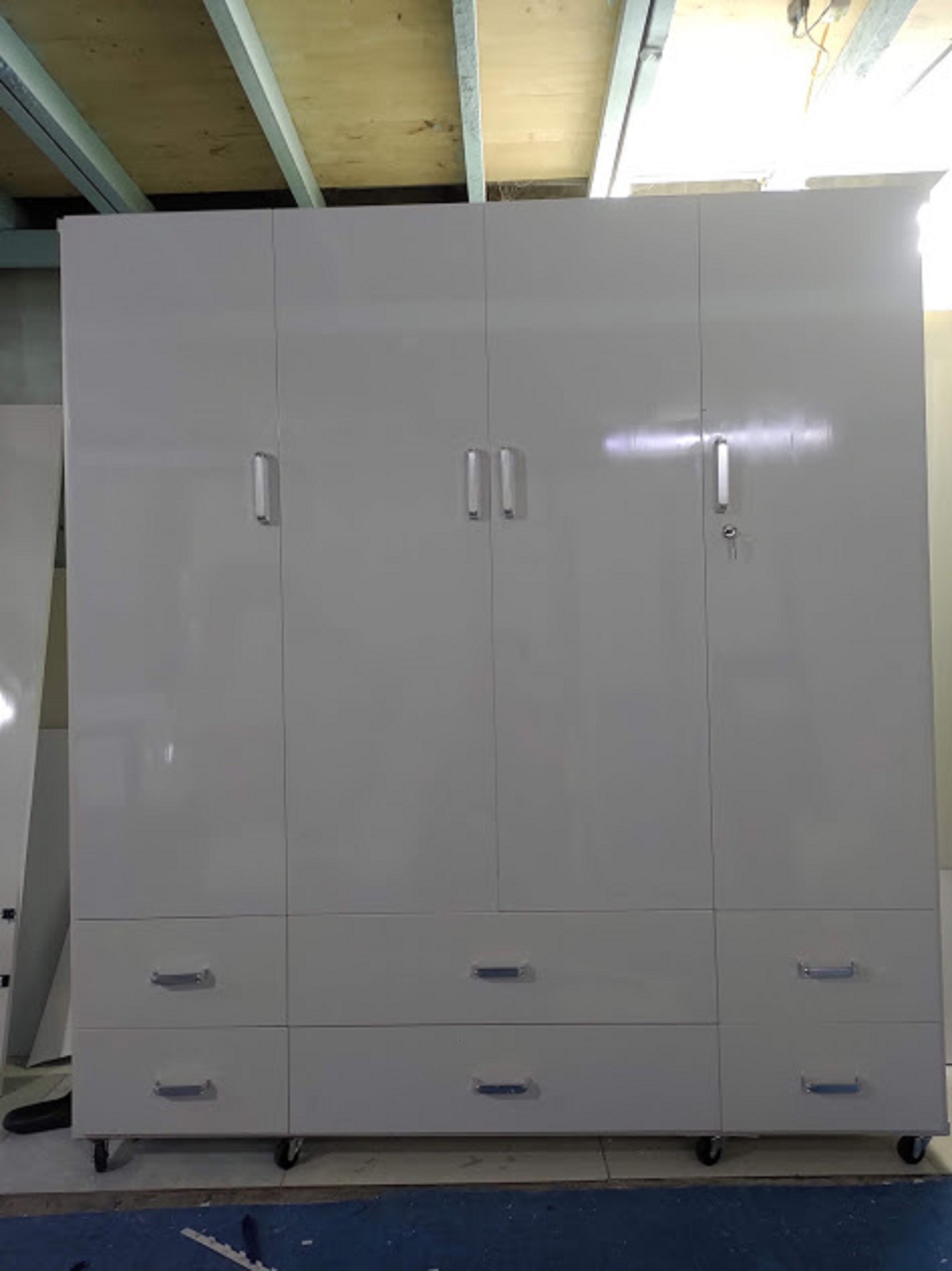 Tủ Nhựa Đài Loan 4 Cánh Màu Trắng 488