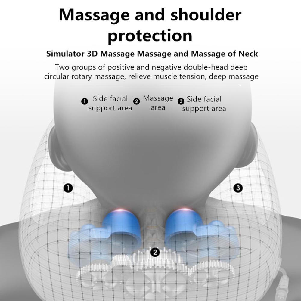 U-shaped Massage Pillow Electric Neck Massager 15min Timing Comfortable Vibration Massage Massaging Neck Pillow