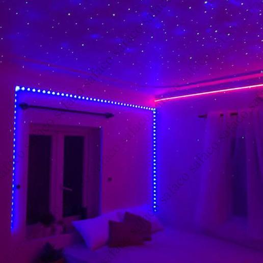 Đèn Led Tiktok 5m 5050RGB Mix DIY Trên 50 Màu Trang Trí Phòng Ngủ Nháy Theo Nhạc Sử Dụng App