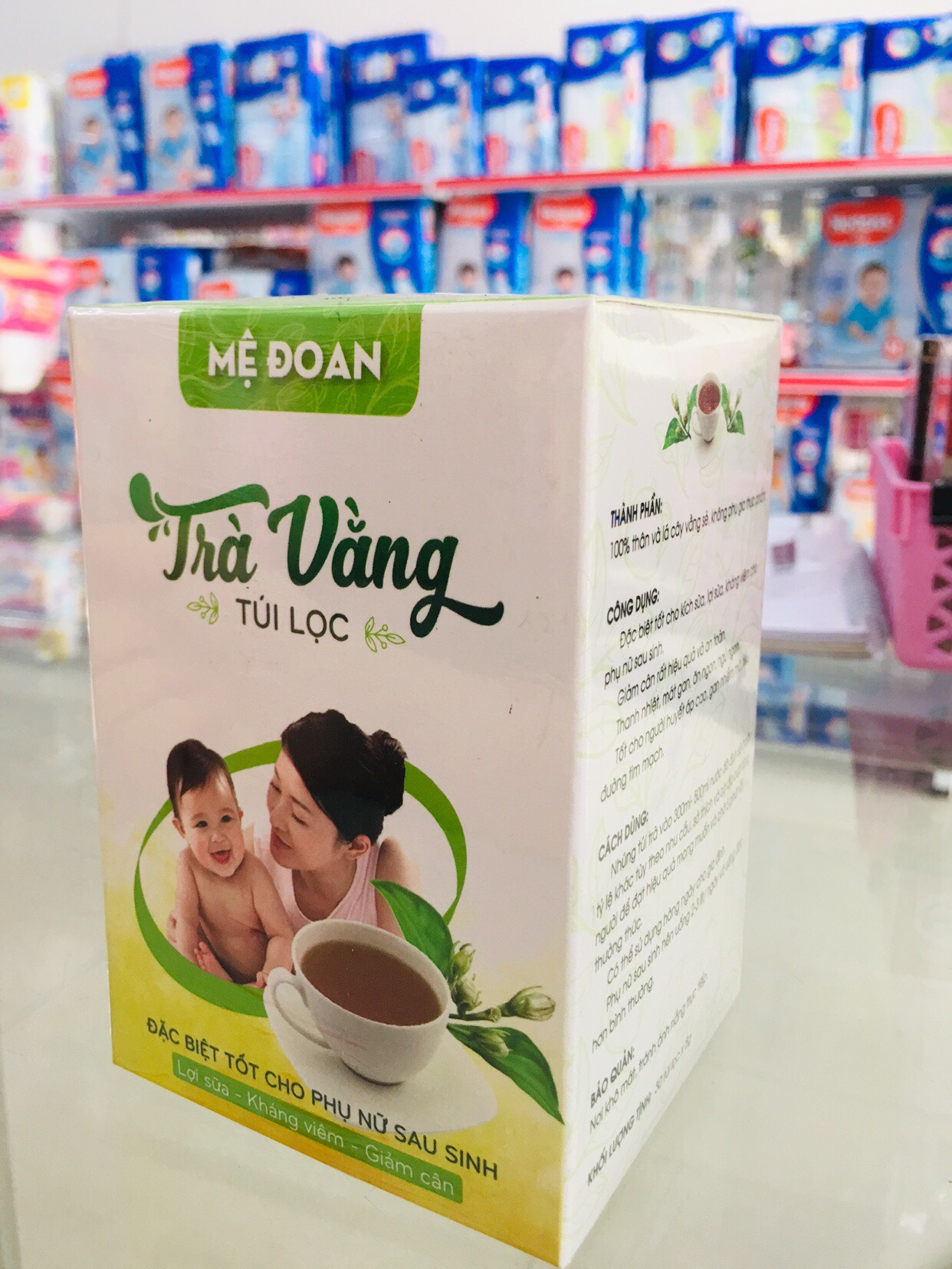 Trà vằng lợi sữa túi lọc Mệ Đoan ( 30 túi lọc x 5g )