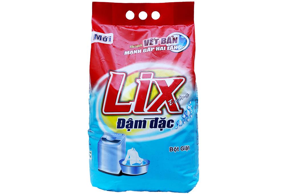 Bột Giặt LIX Đậm Đặc Tẩy sạch Vết Bẩn Mạnh gấp 2 lần 6Kg