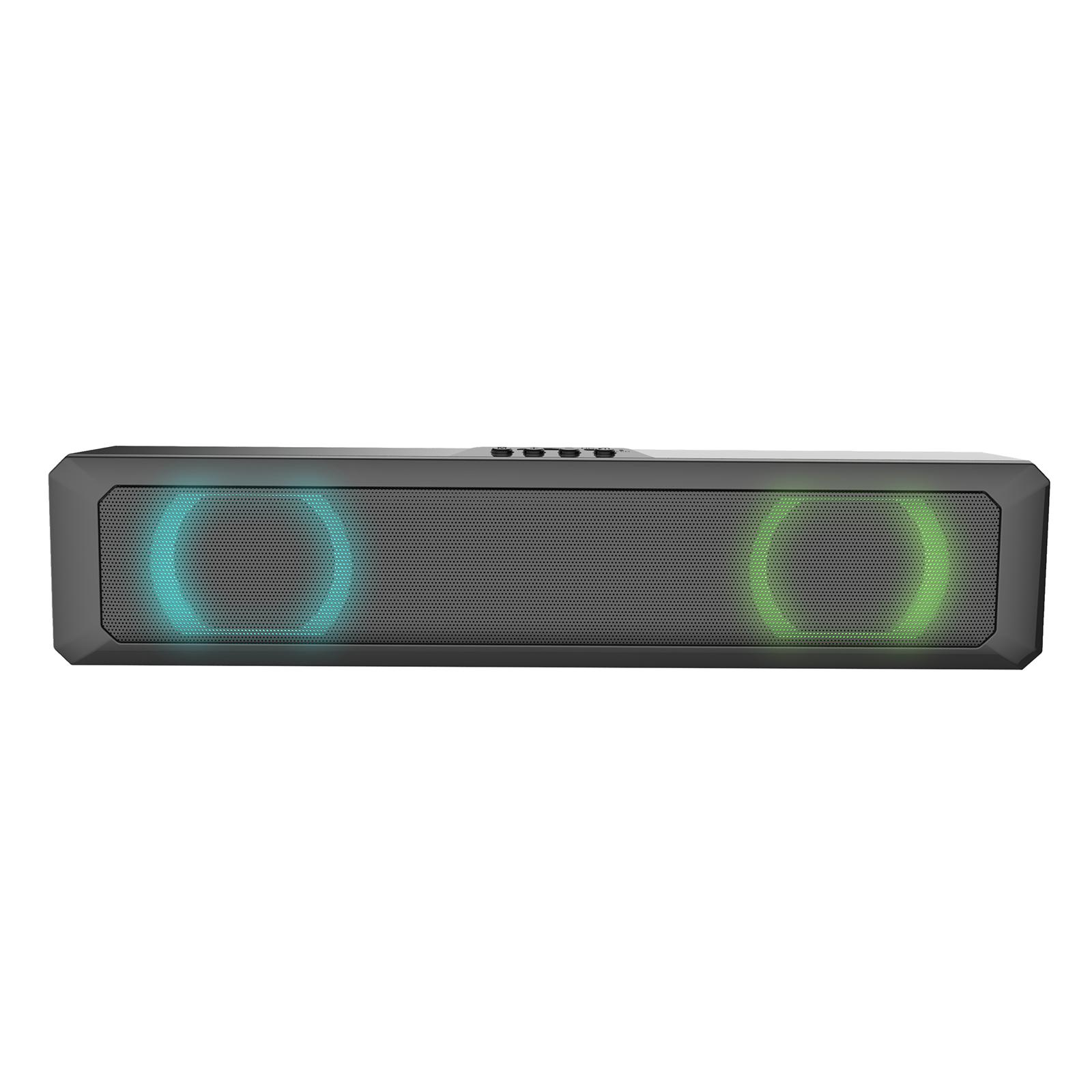 Portable Bluetooth Speakers with 360°Surround Sound, Handsfree Speakers for Home, Outdoor, Travel, Black