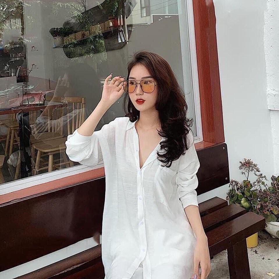 Sơ mi trắng dáng suông đẹp nhà Lykoe