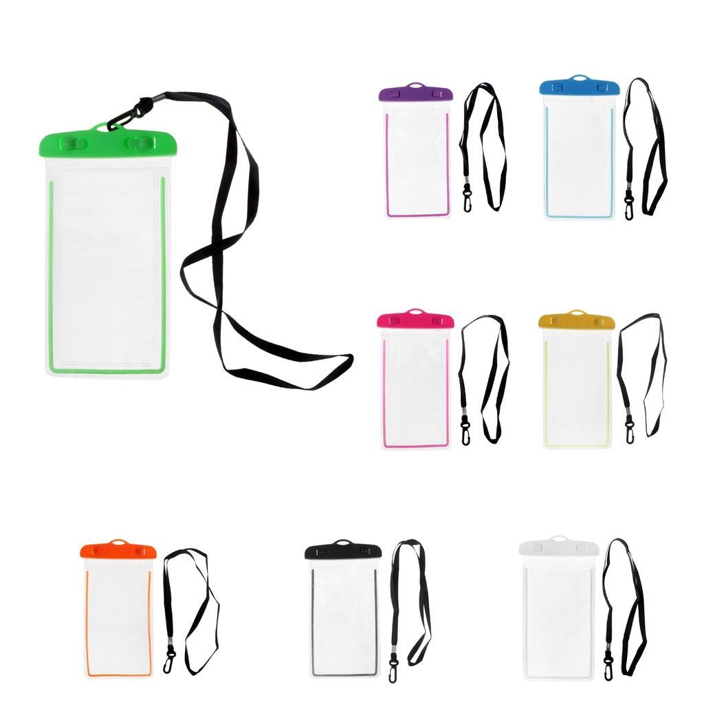Universal Waterproof Case, Luminous Glow Waterproof Phone Pouch CellPhone Dry Bag for Cell Phones Up To 6" Diagonal