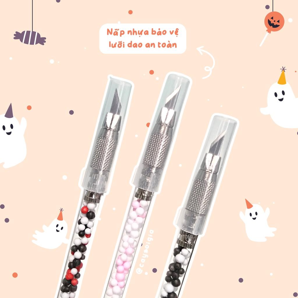 S98 - Bút dao rọc giấy lễ hội ma Halloween dễ thương unbox đơn hàng, cắt sticker băng dán washi tape - Cây Sồi Già