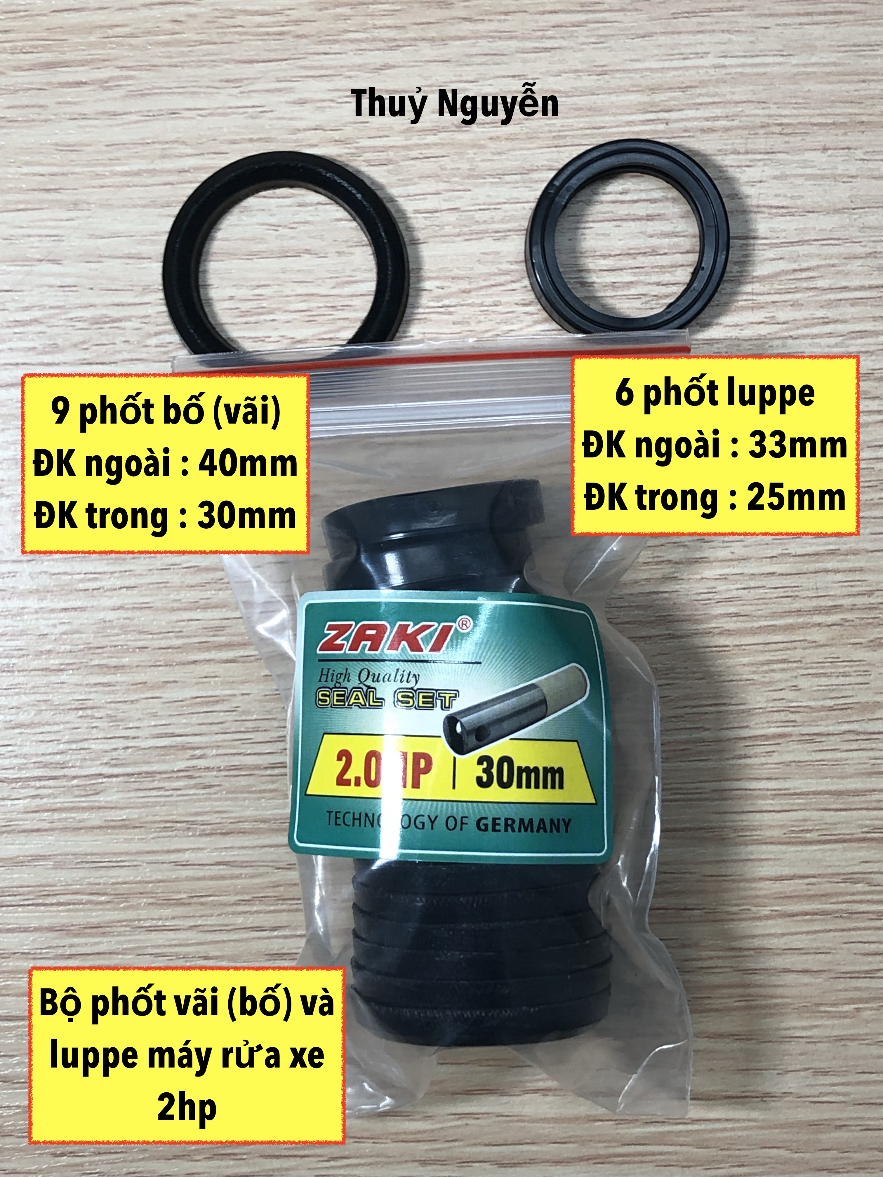Bộ phốt vãi và luppe máy rửa xe pít tông sứ 1hp, 1.5hp, 2hp, 5hp, 7hp và 10hp. Hàng tốt theo tiêu chuẩn Nhật Bản