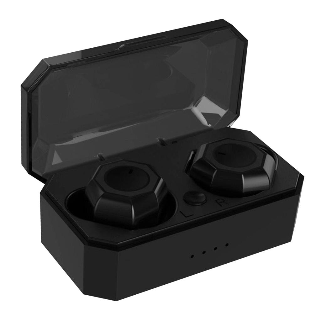 True Wireless Earphones with Charging Case, Bluetooth 5.0 Touch Control Earbuds, HD Stereo Sound, Noise Cancelling Microphones