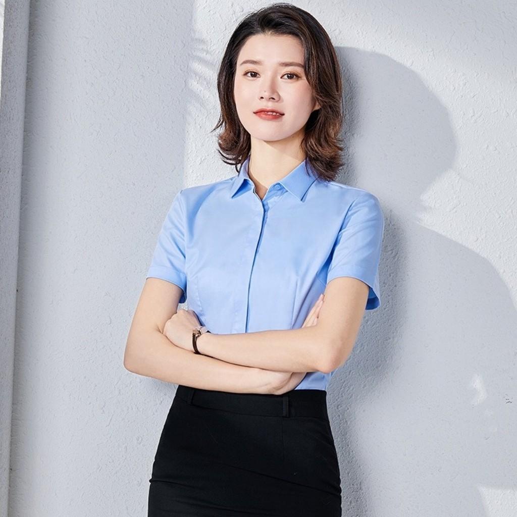 Áo Sơ Mi Nữ Ngắn Tay Công Sở Thời Trang PONIVA