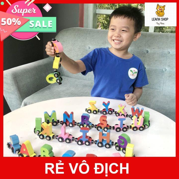 Đồ Chơi Đoàn Tàu Nam Châm Từ Tính Chữ Cái & Số Đếm, Đồ chơi giáo dục sớm cho bé