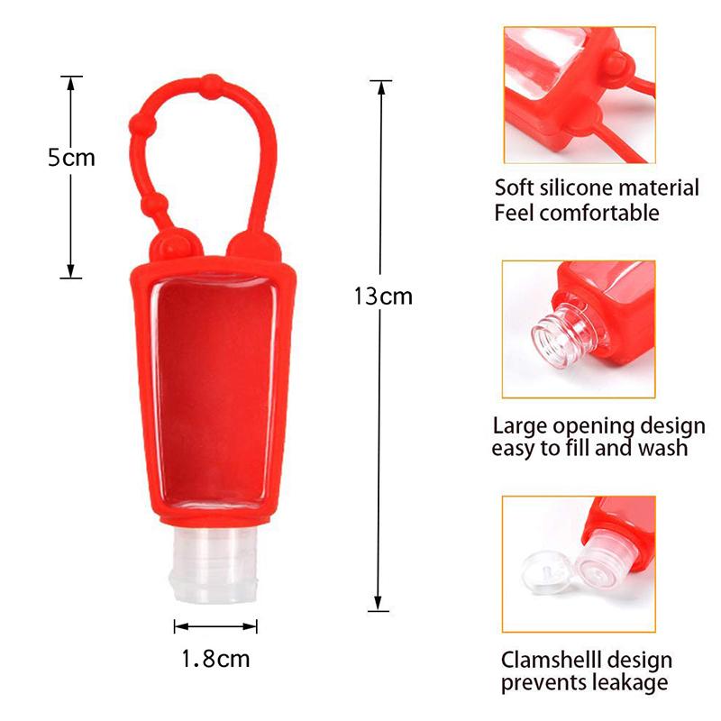 Set 5 Lọ Rỗng Đựng Xà Phòng Du Lịch 30ml / 1oz Có 5 Màu Khác Nhau