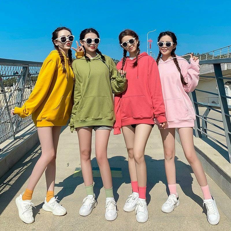 ÁO HOODIE NỮ UNISEX FORM RỘNG CHẤT NỈ NGOẠI MỀM MỊN SIÊU NGỘ NGHĨNH TỰ TIN TỎA SÁNG