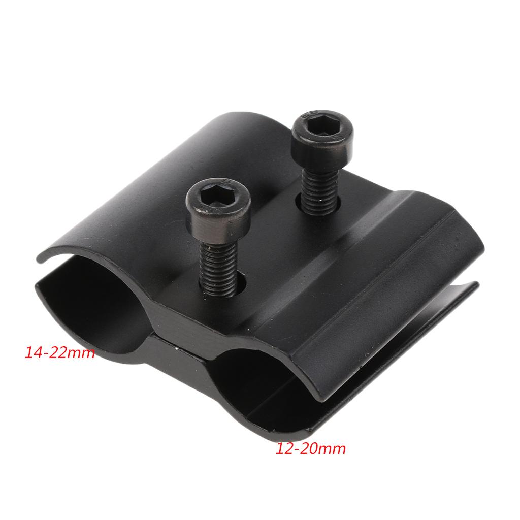 Ring Scope Telescope Clamp Mount Holder Flashlight Torch Metal Clip