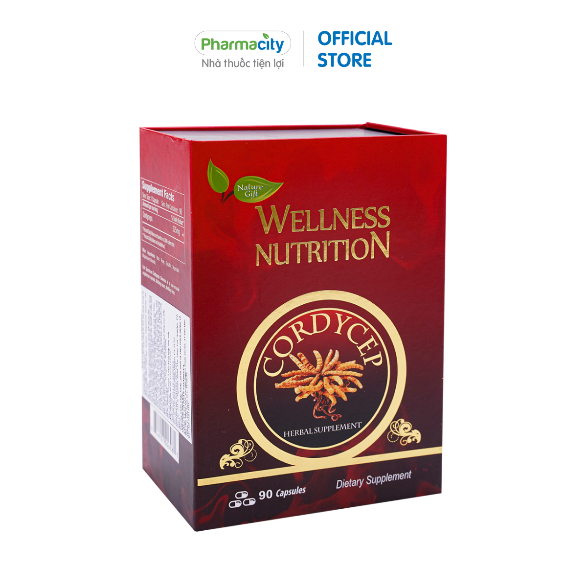 Hình ảnh Viên đông trùng hạ thảo Wellness Nutrition (Hộp 90 viên)