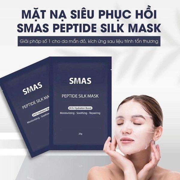 Mặt nạ phục hồi dưỡng ẩm Smas Peptide Silk Mask