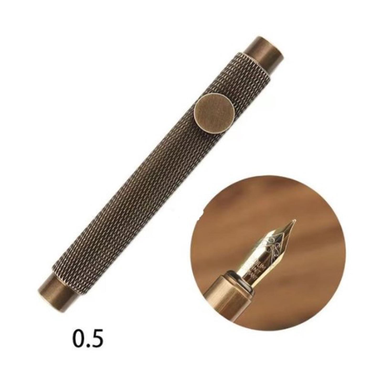Fountain Pen Writting Pen Lightweight Premium Retractable Gifts Portable Mini Travels Pens Pockets Pen for Office Home Men Women