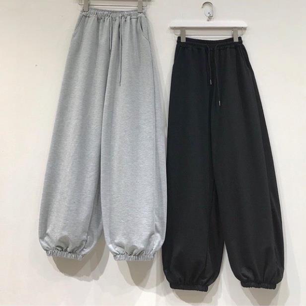 Quần jogger ống rộng có bo dưới 70kg unisex dành cho cả nam nữ COCA 075