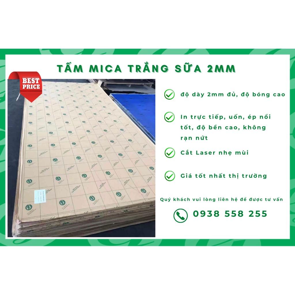 Tấm mica trắng đục dày 2mm hàng cao cấp