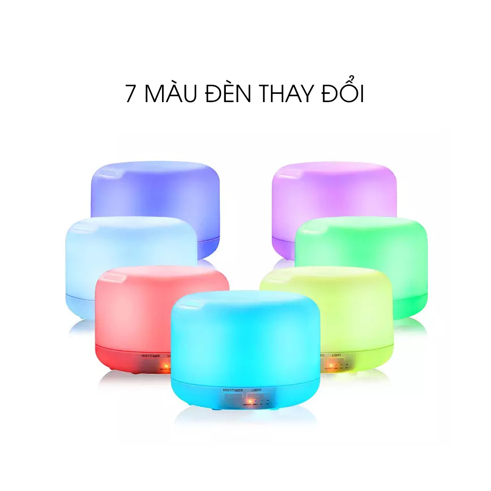 Máy Khuếch Tán Tinh Dầu Hạnh Phúc HP-9T Giúp Tỏa Hương Tinh Dầu, Tạo Độ Ẩm, Xông Phòng, Tặng Tinh Dầu Sả Chanh + Bạc Hà + Bưởi Hồng Hạnh Phúc (10ml)