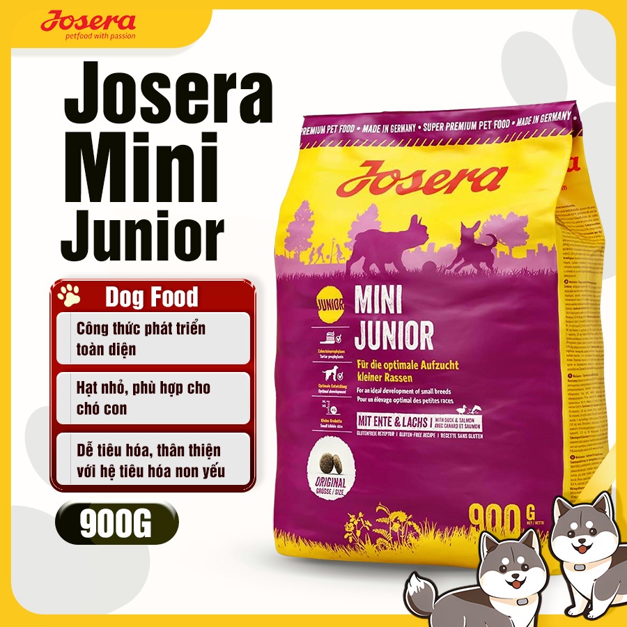 Thức Ăn Chó Cao Cấp Size Mini Trưởng Thành Và Chó Con - Josera Mini 900g