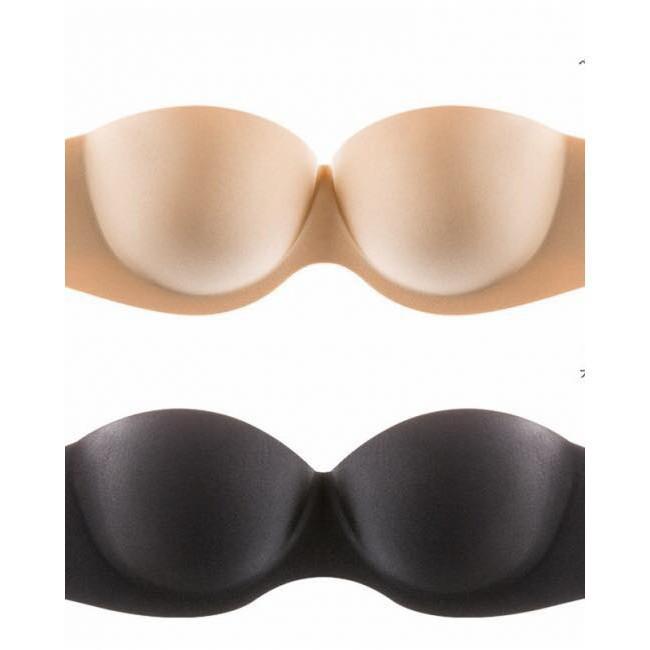 Áo lót nữ, áo ngực nữ su đúc quả ngang không dây quai lưng trong