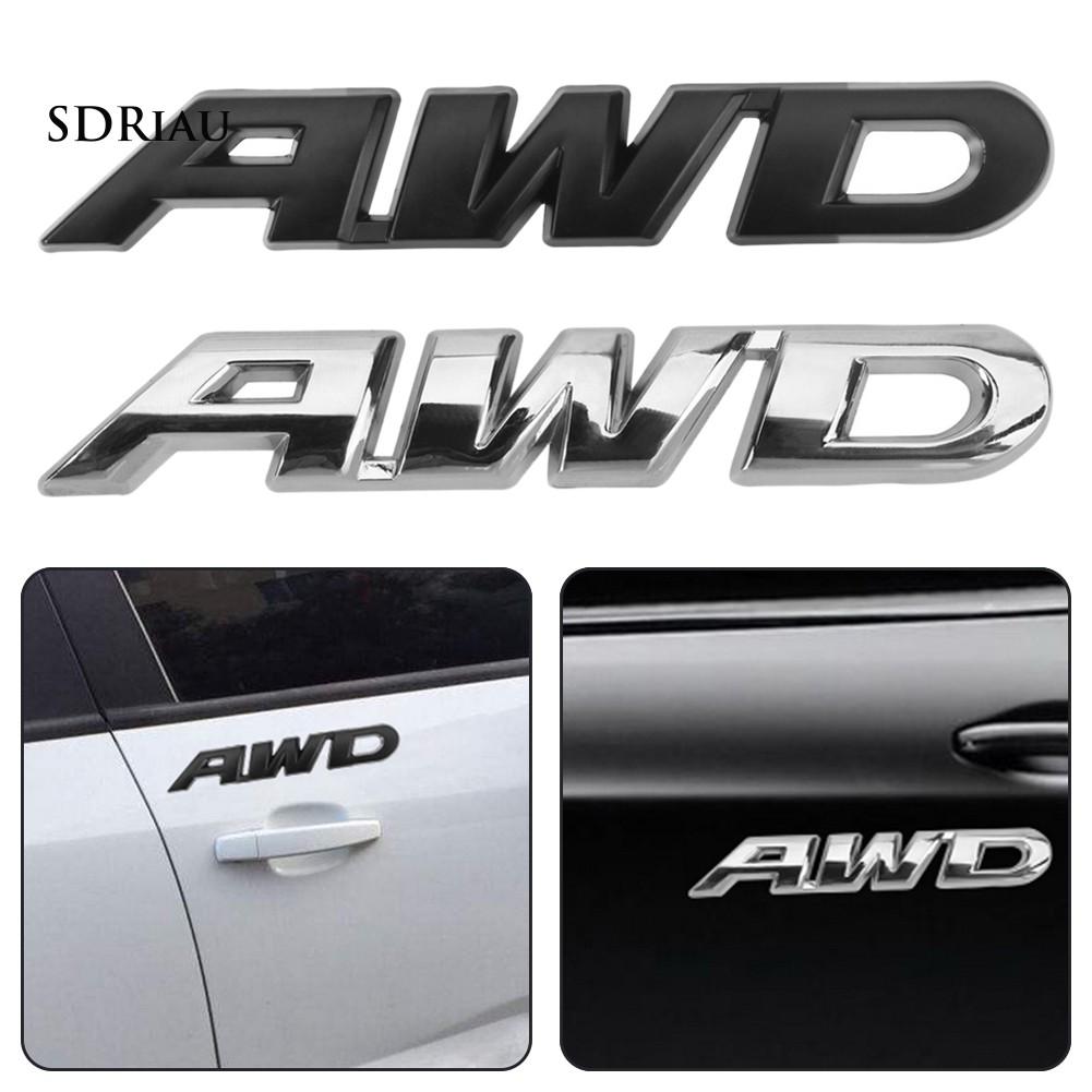 AWD Letter Car Tail Rear Side Windshield Fender Sticker Emblem Badge Decoration