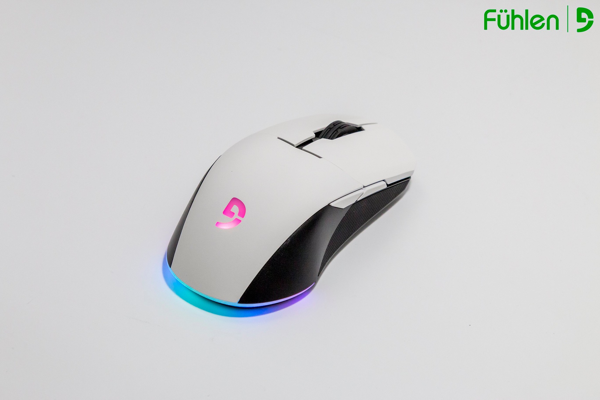 Chuột Gaming không dây Fuhlen D90S RGB, DPI 10000, Pin 650mAh Dual mode 2.4G/Type-C Hàng chính hãng