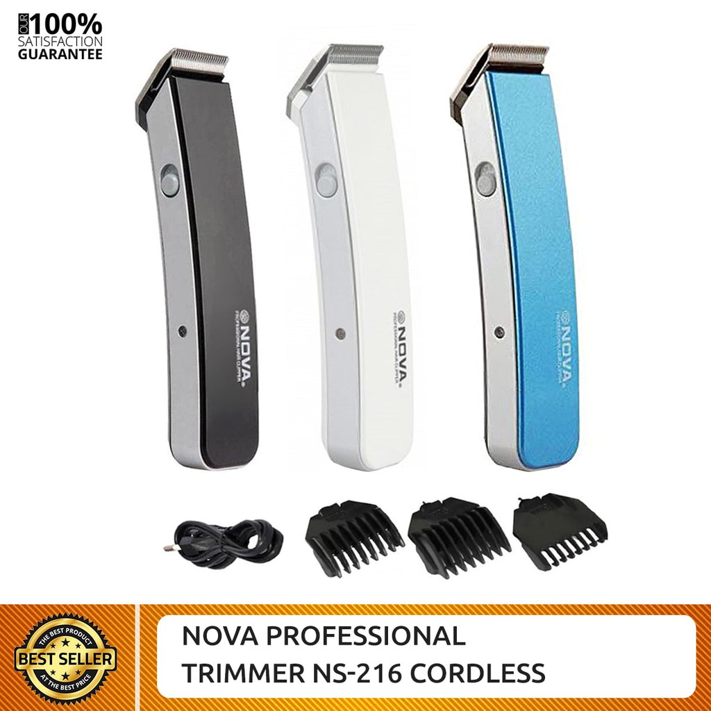 Tông Đơ Cắt Tóc NOVA 216 Đa Năng, Nhỏ Gọn , Dễ Sử Dụng, Chuyên Dùng Tại Gia Đình, Pin Sạc Tiện Lợi FULLBOX [ Giao Màu Ngẫu Nhiên ]
