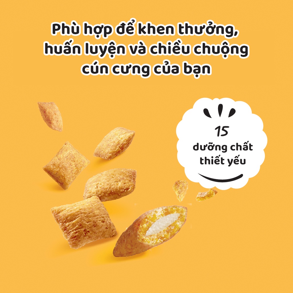 PEDIGREE Tasty Bites Bánh thưởng cho chó viên giòn tan 60g - mix vị