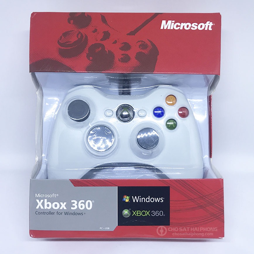 Tay cầm Xbox 360 Controller for Windows pc, xbox, laptop...Cổng USB 2.0 Cắm là nhận không cần cài đặt