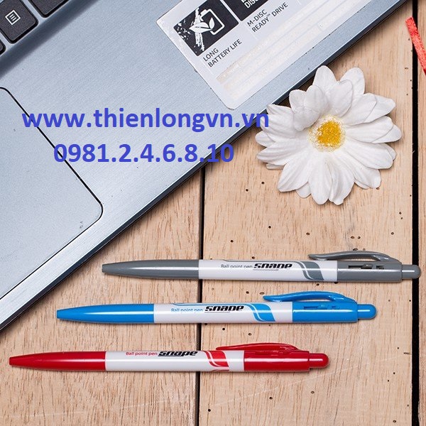 Combo 5 cây bút bi Flexoffice FO-023 mực đen