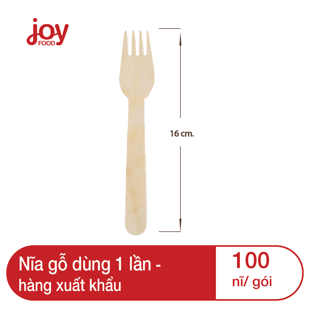 Combo 100 nĩa gỗ dùng 1 lần - hàng xuất khẩu