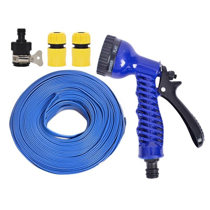 Bộ dây tăng áp 3 lần vòi xịt nước rửa xe, tưới cây loại 15m  206843