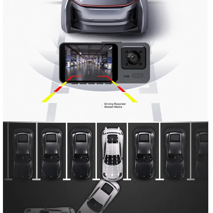 Camera Hành Trình 1080P 3 Mắt S10 không wifi và 3 mắt plus có wifi phù hợp với xe ô tô-JL