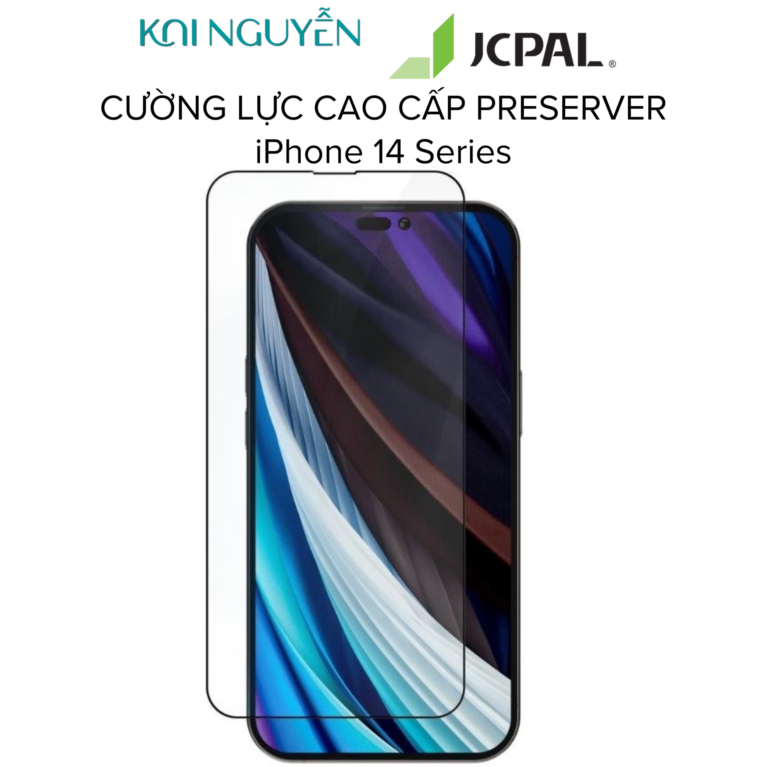 Miếng Dán Cường Lực Trong Suốt Dành Cho iPhone 14 PRO MAX / 14 PRO / 14 PLUS / 14 / 13 JCPAL PRESERVER - HÀNG CHÍNH HÃNG