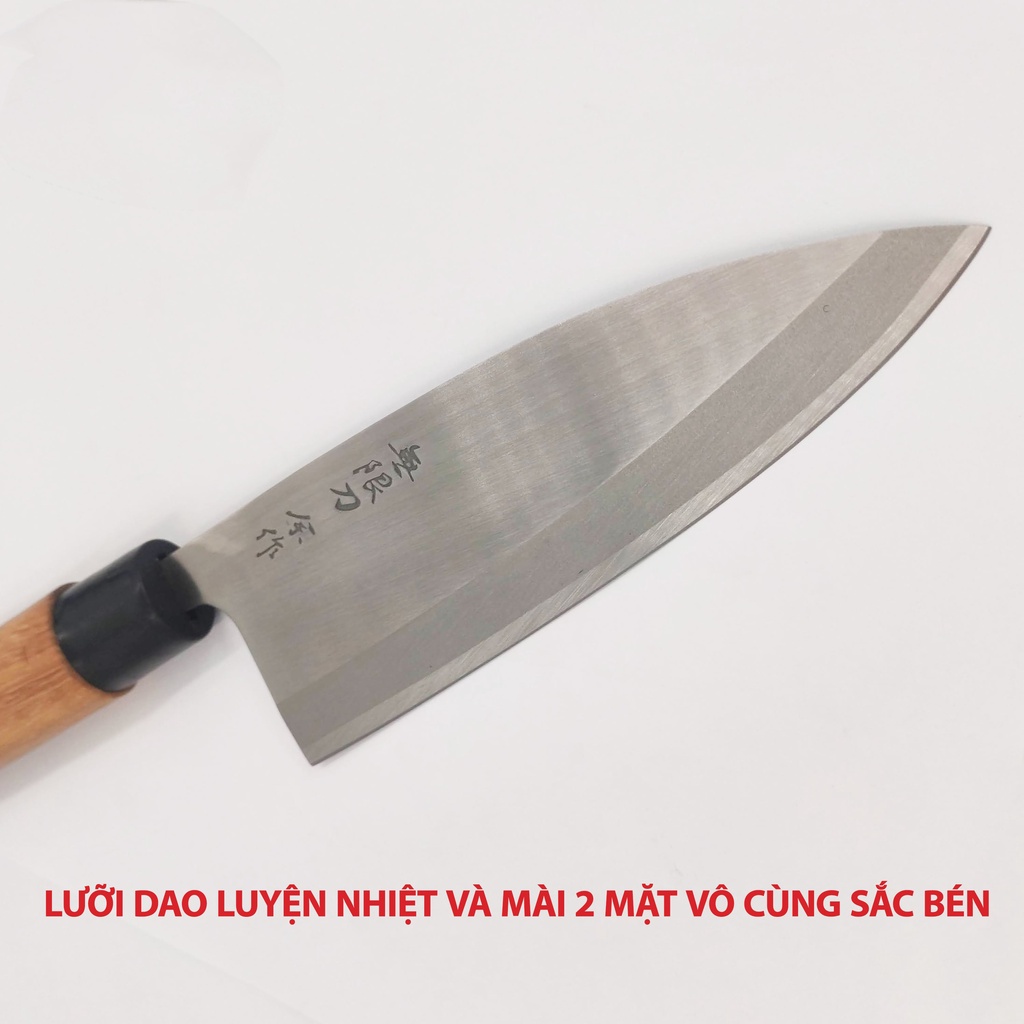 Combo 4 Dao bếp Nhật Bản cao cấp có chặt xương,  dao làm cá, dao thái, cắt thực phẩm Dao-SK345