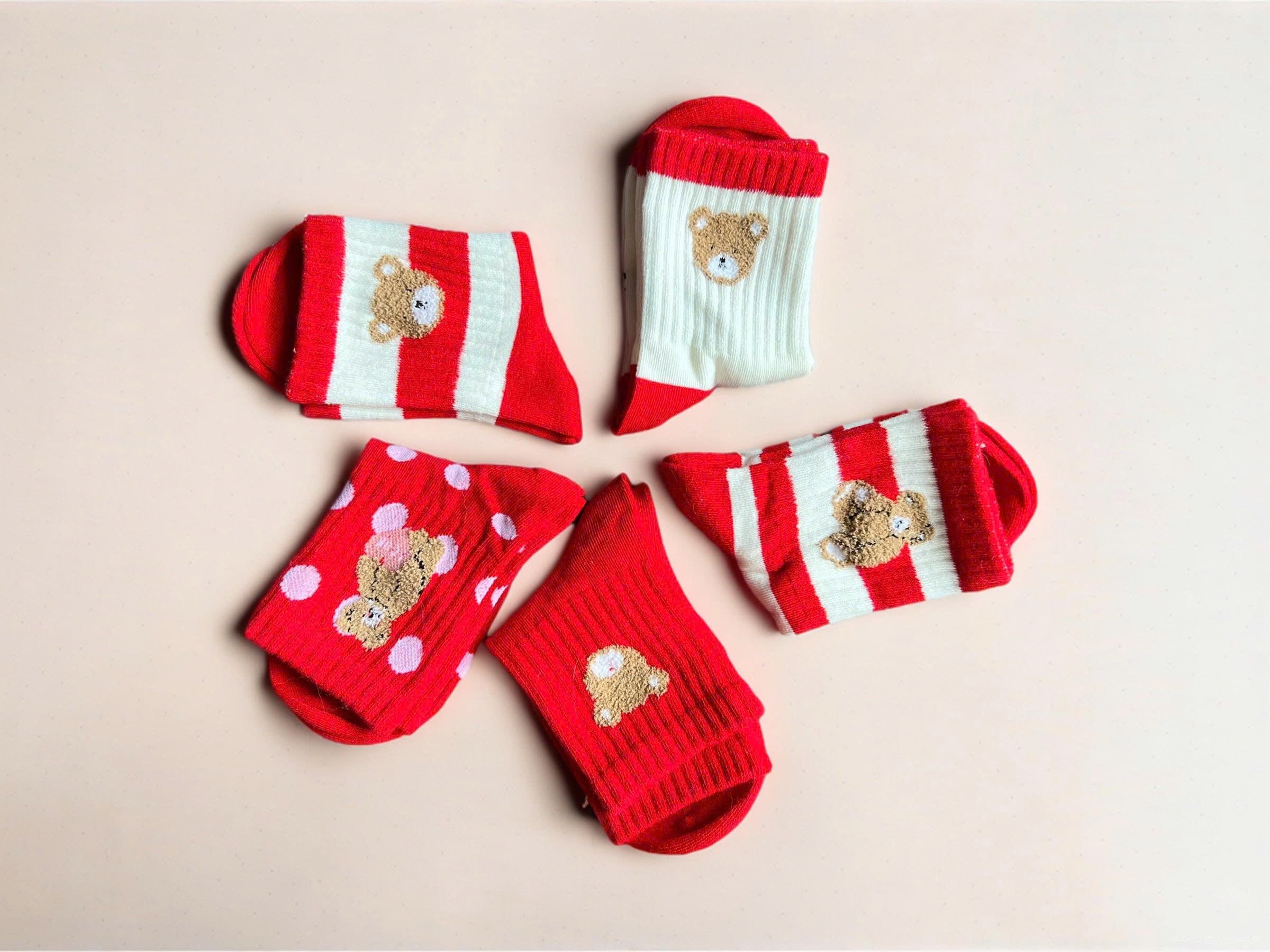 SET 5 ĐÔI TẤT VỚ 51 DỄ THƯƠNG TỪ 1-12 TUỔI DÀNH CHO BÉ GÁI