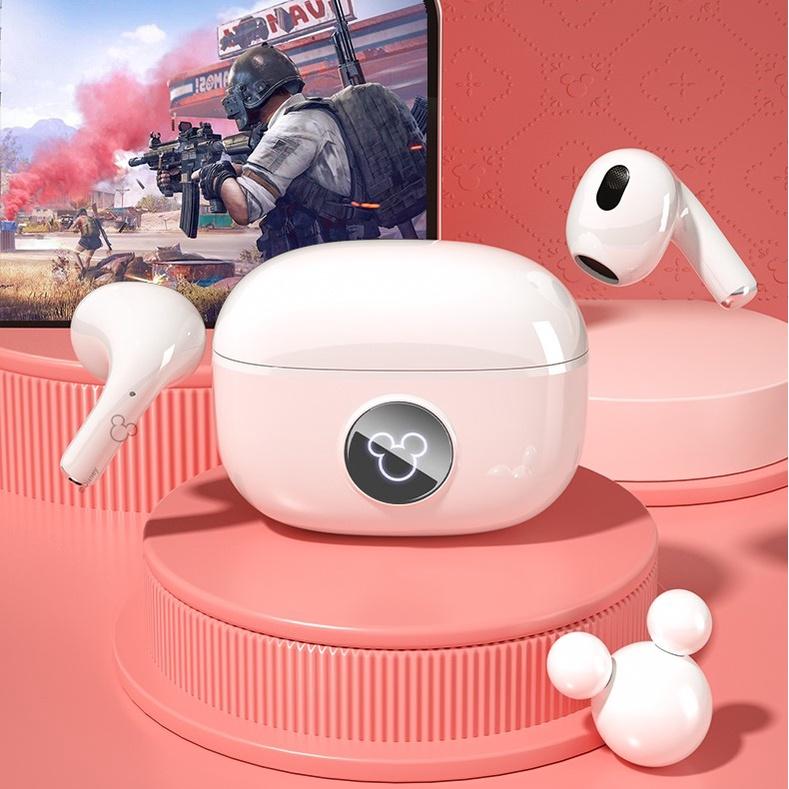 Tai nghe không dây Disney LY-702 bluetooth V5.0 type-C, loại bỏ tiếng ồn, nghe nhạc hay, kiểu dáng dễ thương