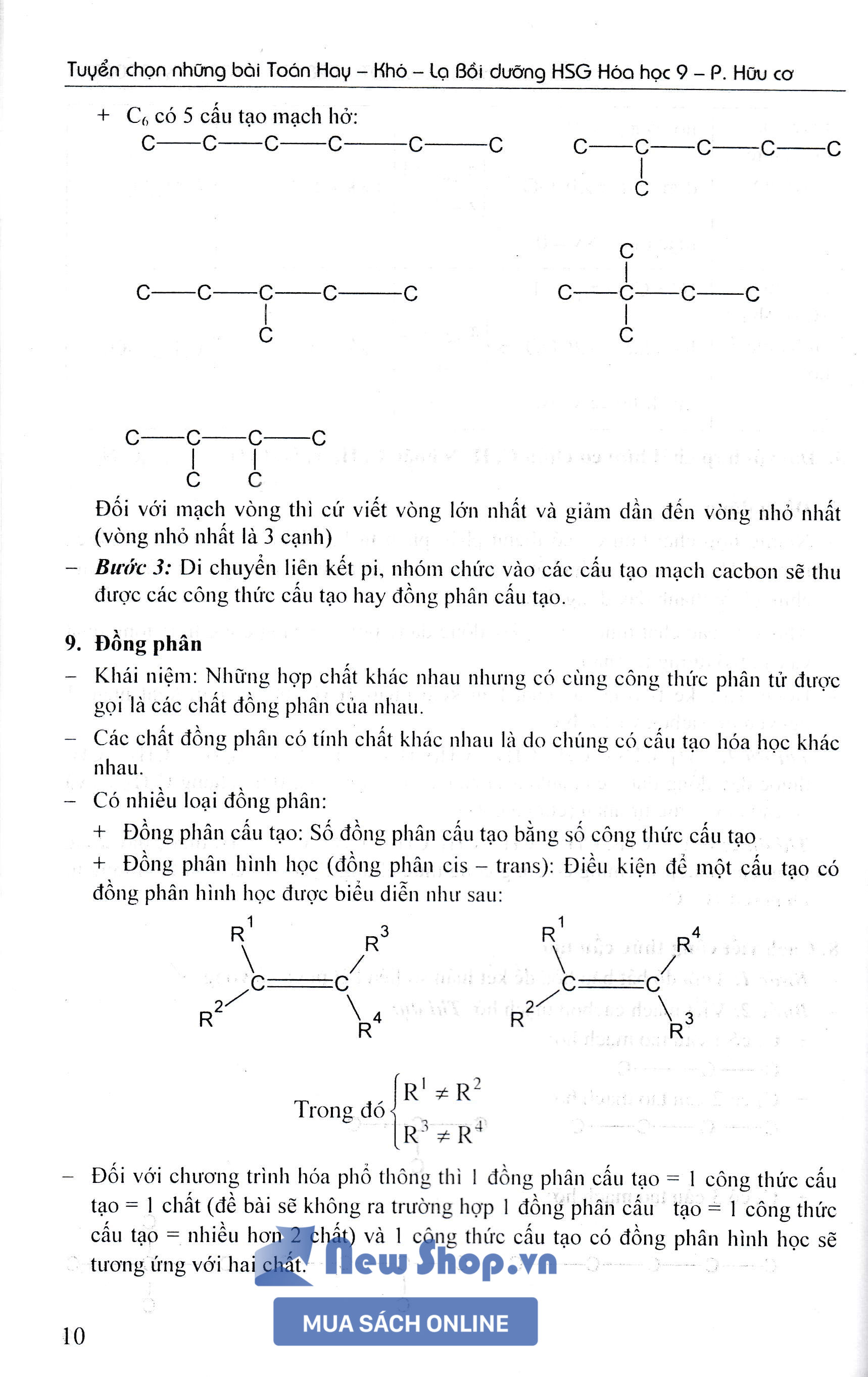 Tuyển Chọn Những Bài Toán Hay - Khó - Lạ Bồi Dưỡng HSG Hóa Học 9: Phần Hữu Cơ _ KV