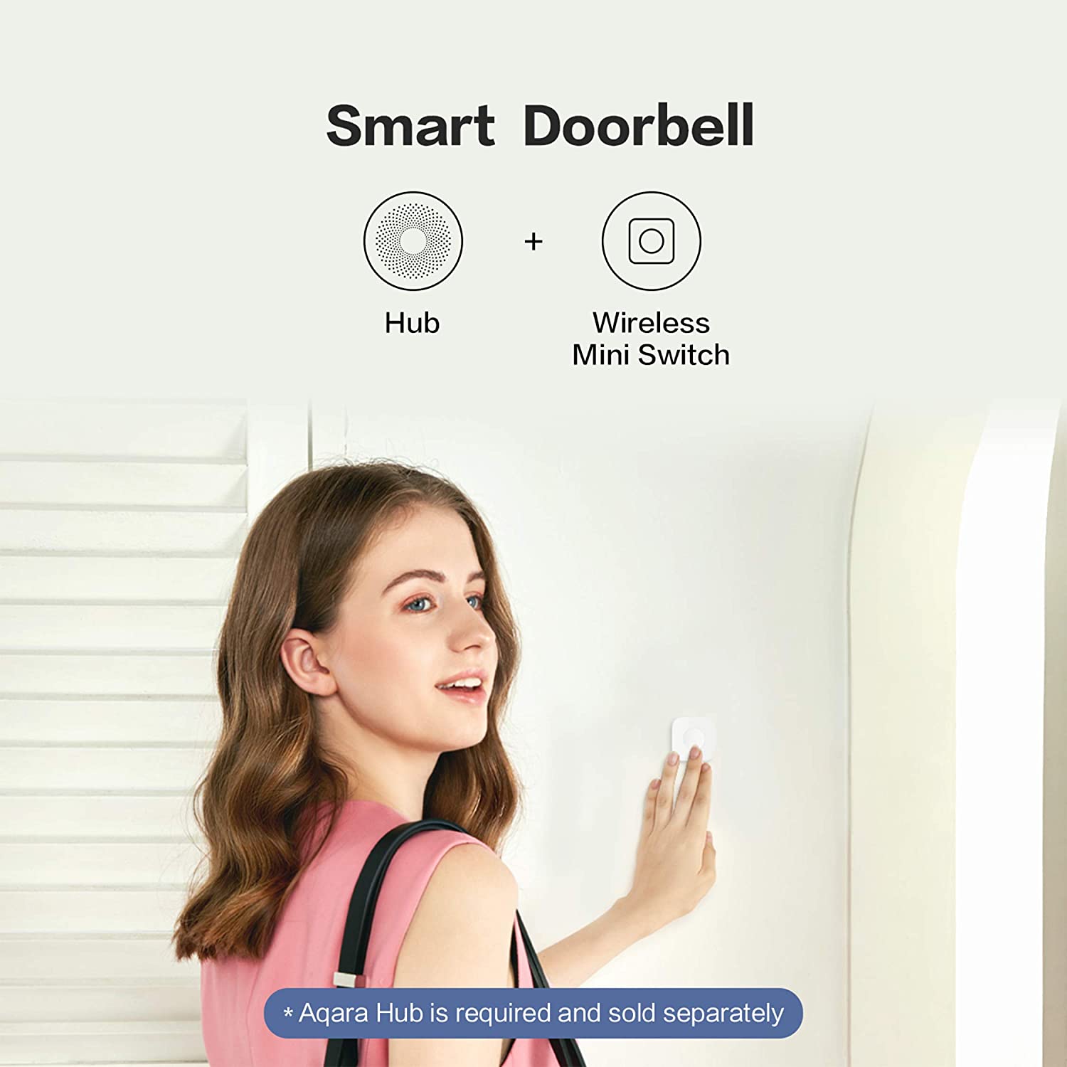 Nút nhấn không dây Aqara Wireless Mini Switch Quốc Tế - Hàng Chính Hãng