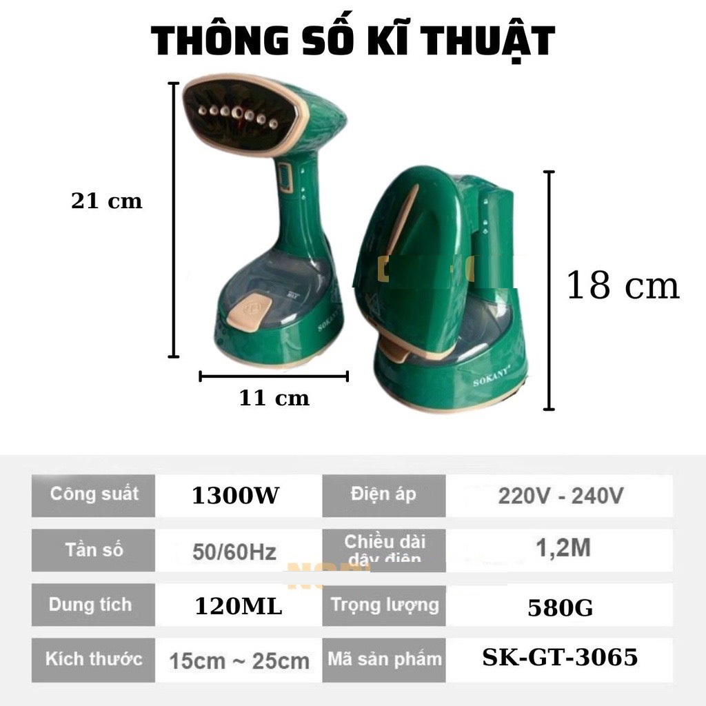 Bàn Ủi Hơi Nước KIỂU ĐỨNG Cầm Tay  Du Lịch SK-GT-3065