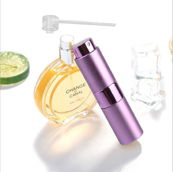 Lọ Ống Chiết Nước Hoa Du Lịch 15ml Dạng Son Xoay Kèm 2 Dụng Cụ Bơm