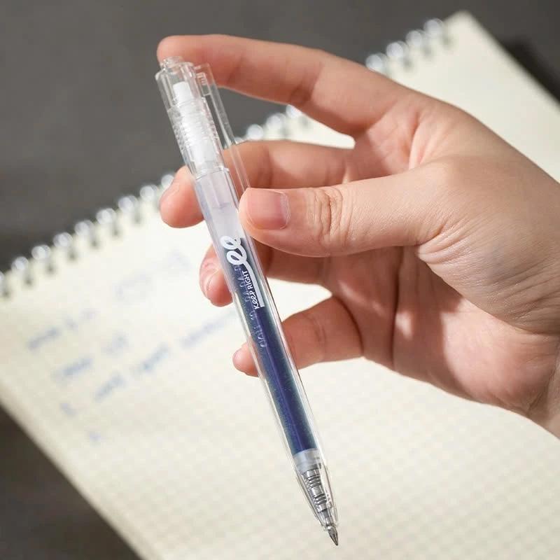 Bút Gel Bấm Siêu Trơn 0.5 mm - Deli EG05-BK - Mực Đen