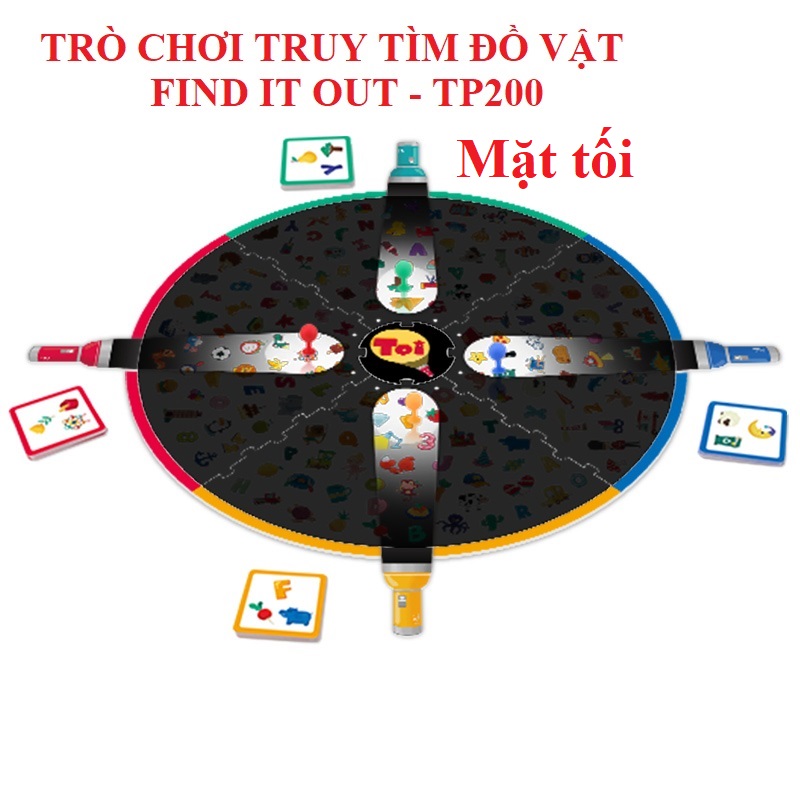 Trò chơi TRUY TÌM ĐỒ VẬT chính hãng TOI - FIND IT OUT - mẫu màu đỏ cho bé 3 tuổi