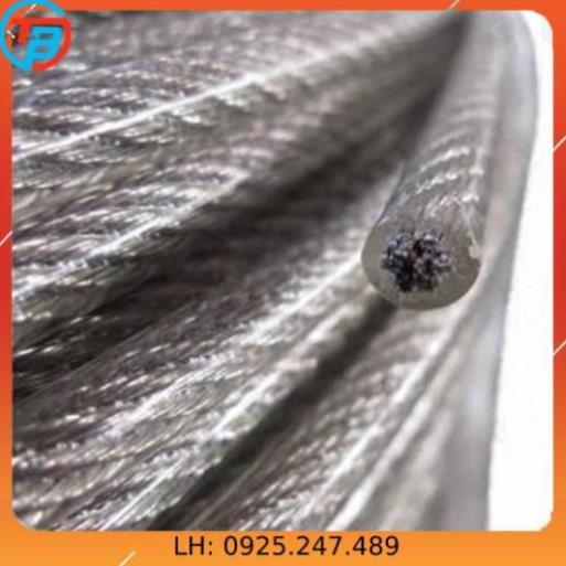 Dây cáp khóa xe bọc nhựa Phi 8mm - Dài 12 mét CÁP THÉP Thái Bình VinàN