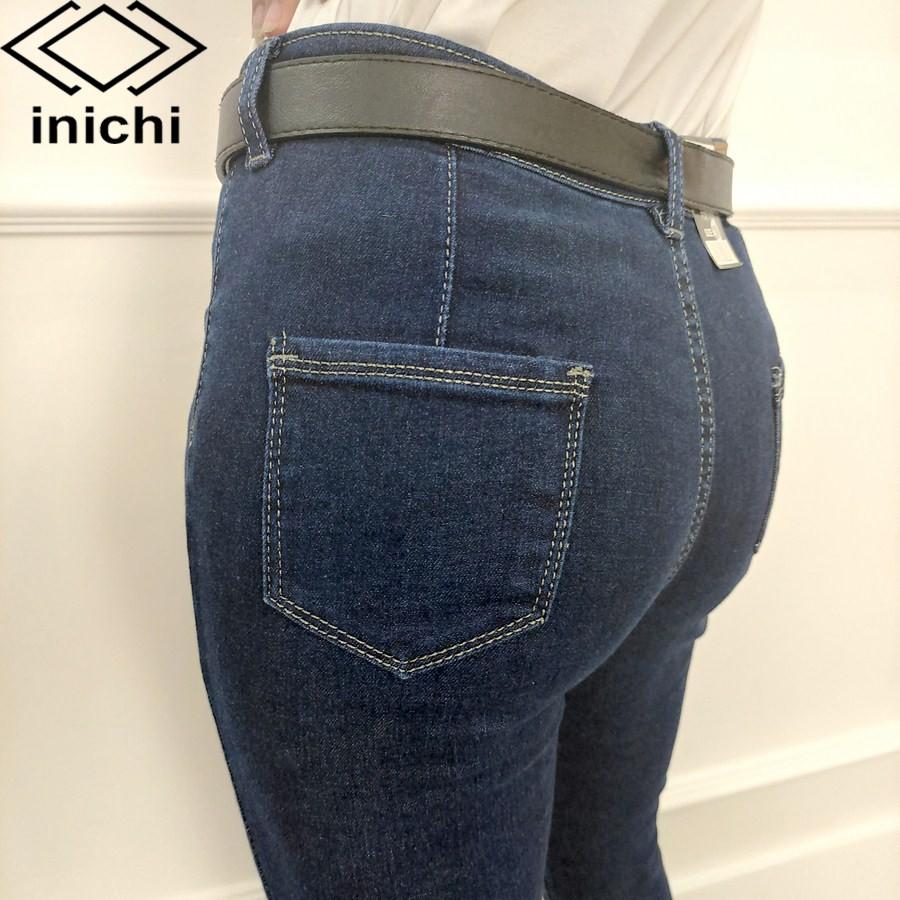 Quần jean nữ INICHI Q697 dài eo cao dáng ôm thiết kế giản dị phong cách hàn quốc quần jean co giản