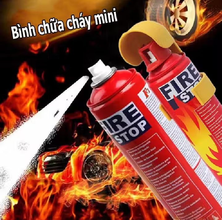 bình chữa cháy mini trên ôtô loại 1000ml